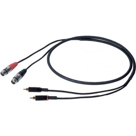 PROEL STAGE STUDIO200LU5 kabel audio 2x wtyk XLRf 3-pin - 2x wtyk RCA, dł. 5m